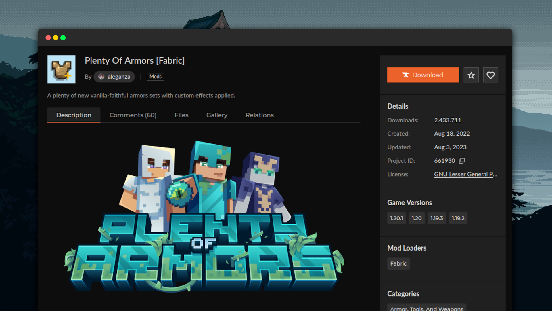 Plenty Of Armors